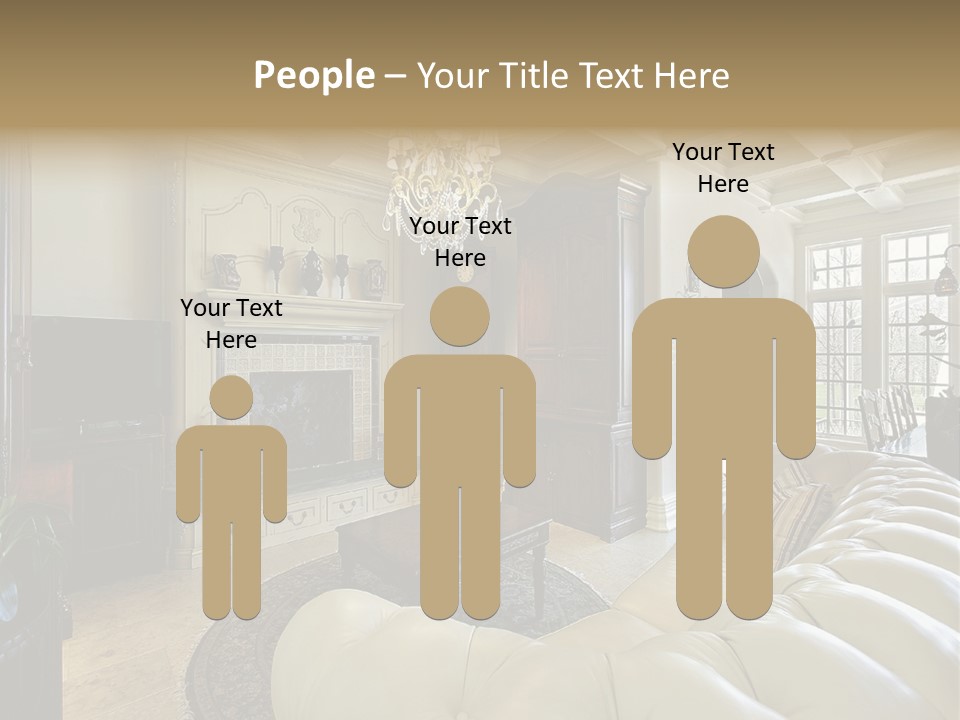 Living Couch Home PowerPoint Template