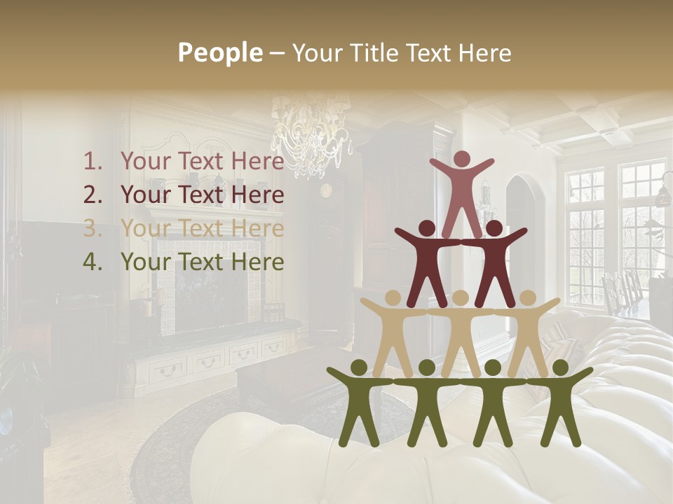 Living Couch Home PowerPoint Template