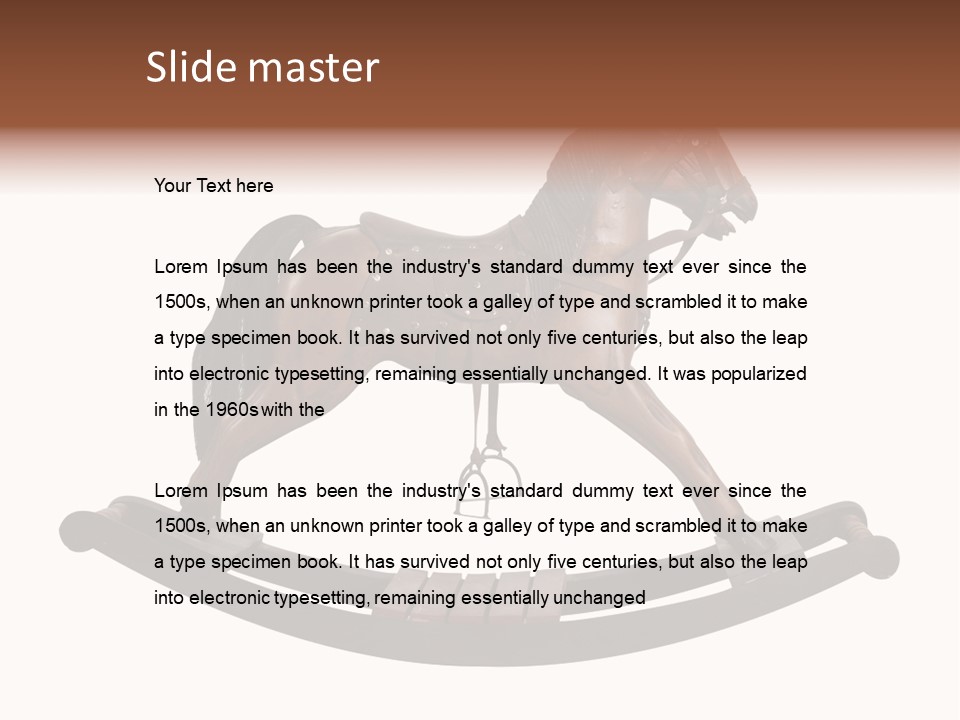 Wood Pony Vintage PowerPoint Template