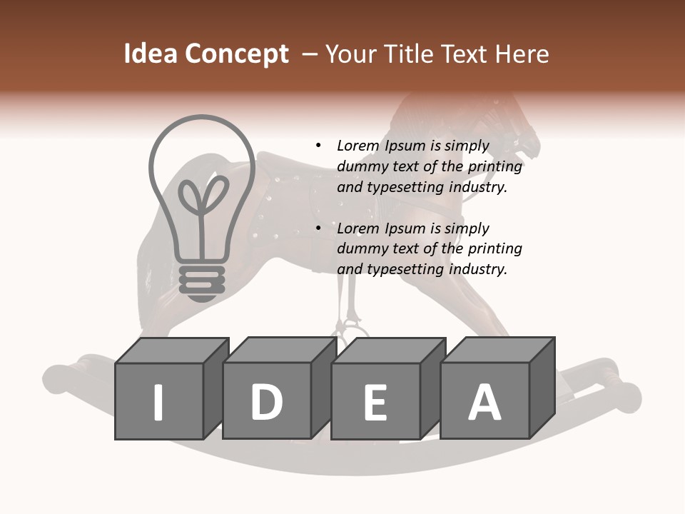 Wood Pony Vintage PowerPoint Template