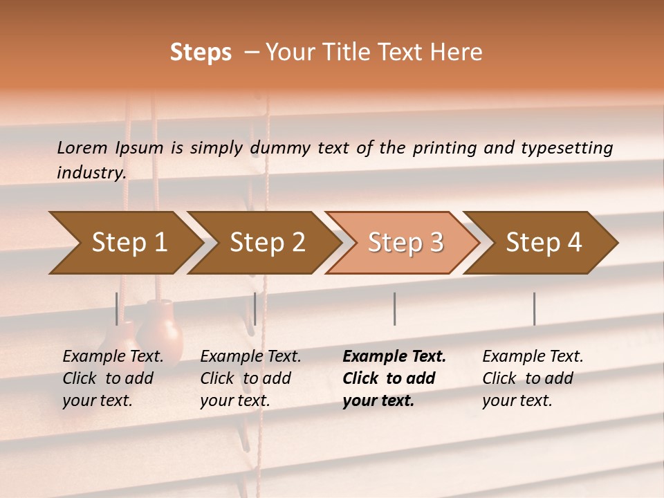 A Window With A Brown Blind And Two Brown Vases Hanging From It PowerPoint Template