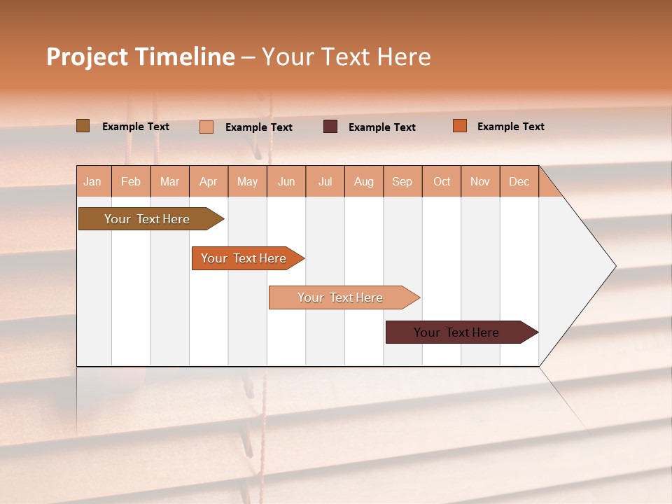 A Window With A Brown Blind And Two Brown Vases Hanging From It PowerPoint Template