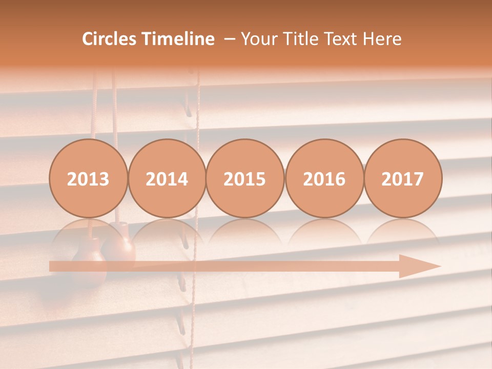 A Window With A Brown Blind And Two Brown Vases Hanging From It PowerPoint Template