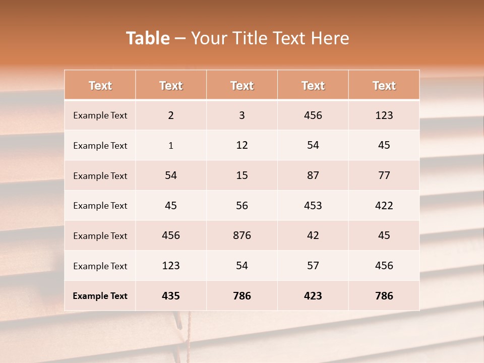 A Window With A Brown Blind And Two Brown Vases Hanging From It PowerPoint Template
