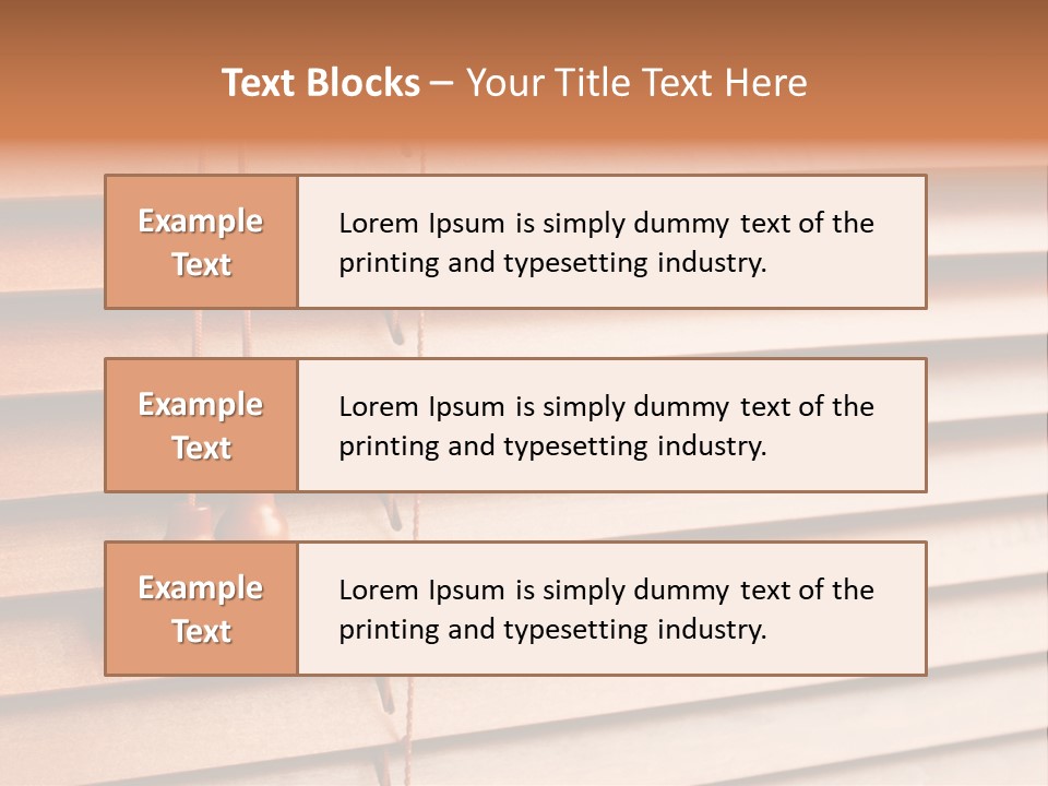 A Window With A Brown Blind And Two Brown Vases Hanging From It PowerPoint Template