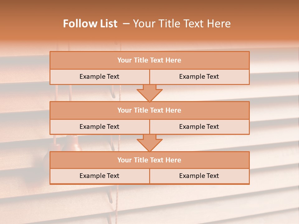 A Window With A Brown Blind And Two Brown Vases Hanging From It PowerPoint Template