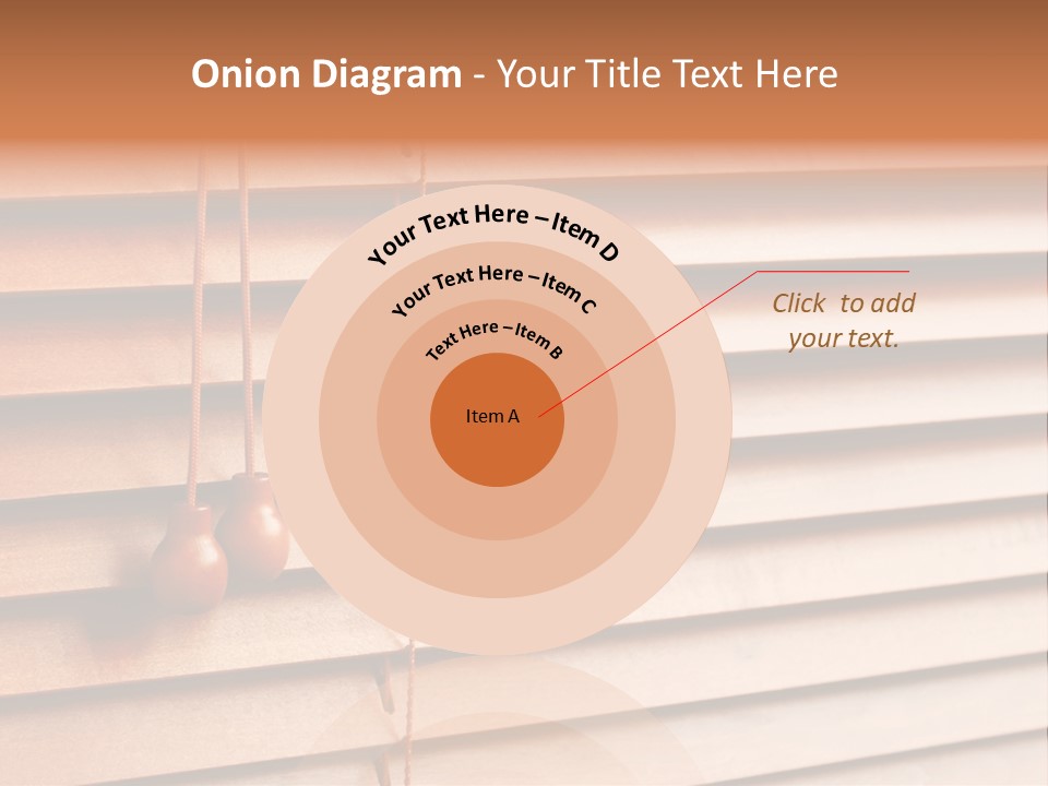 A Window With A Brown Blind And Two Brown Vases Hanging From It PowerPoint Template