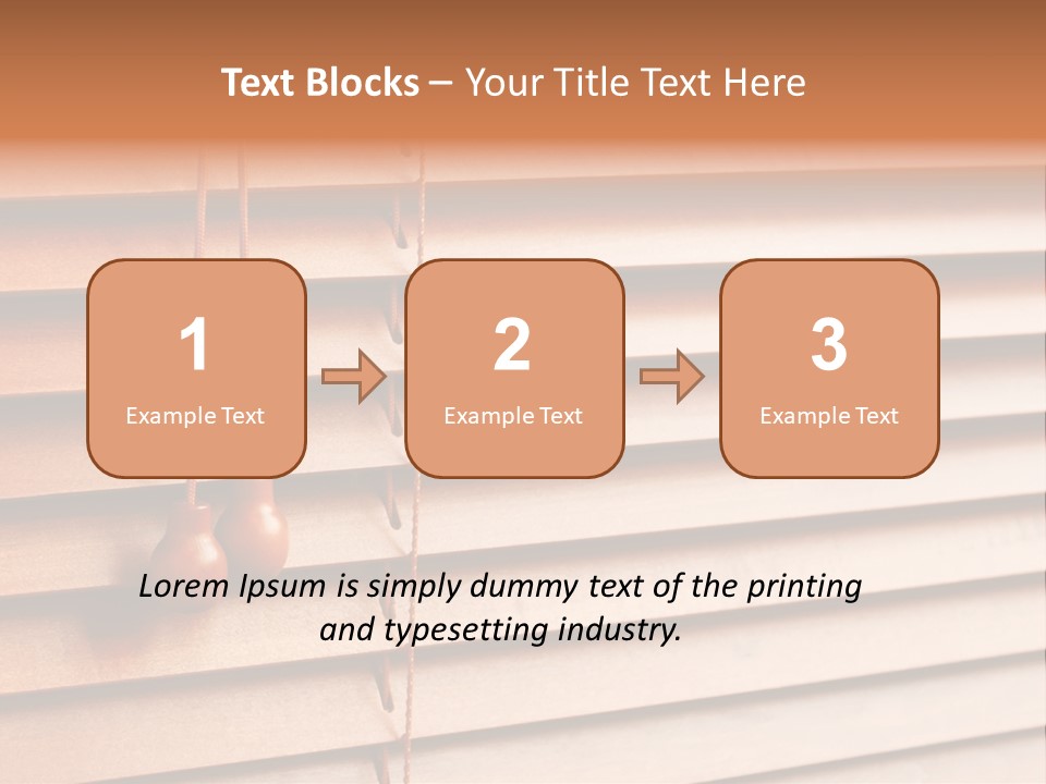 A Window With A Brown Blind And Two Brown Vases Hanging From It PowerPoint Template
