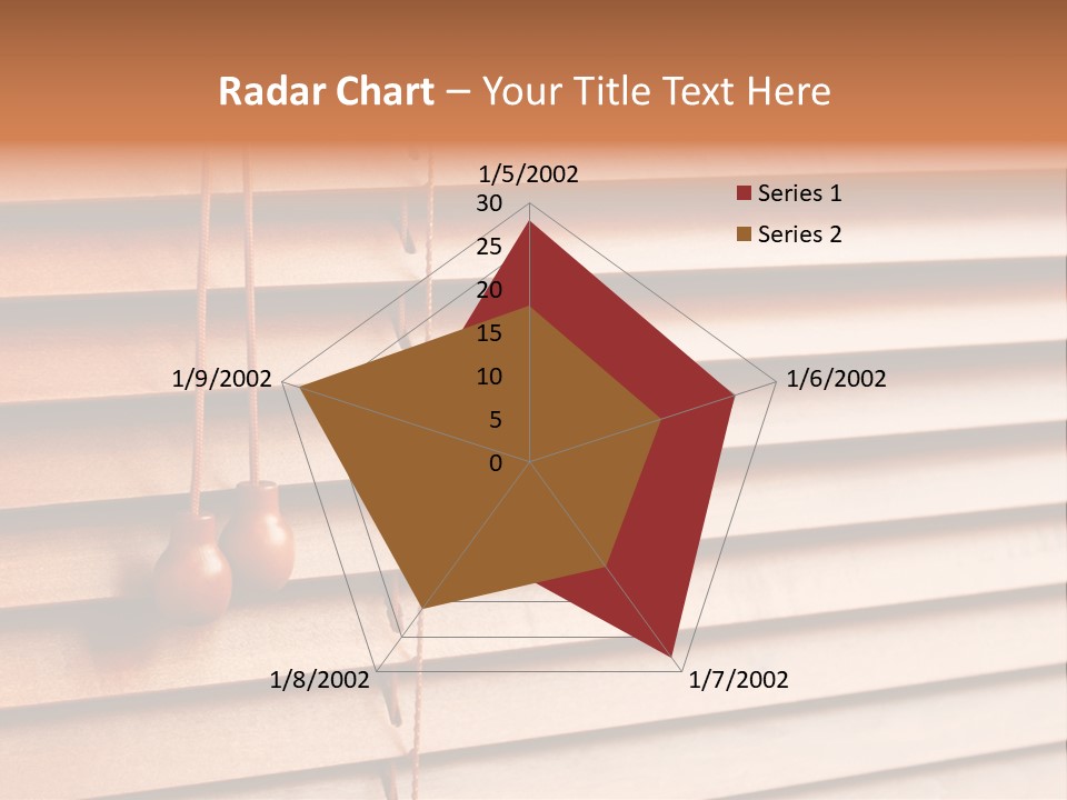 A Window With A Brown Blind And Two Brown Vases Hanging From It PowerPoint Template