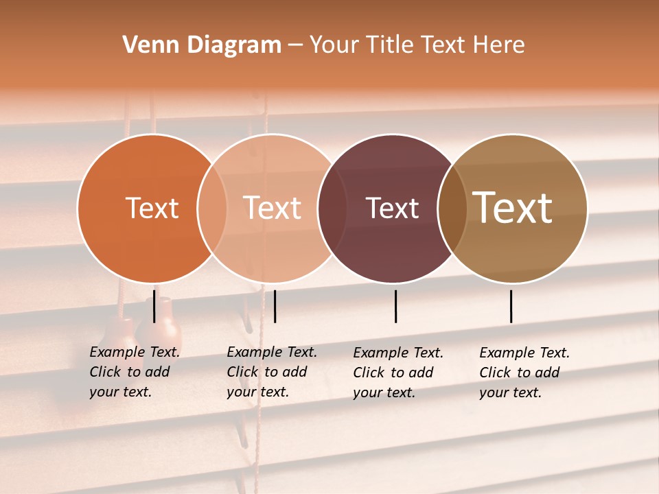 A Window With A Brown Blind And Two Brown Vases Hanging From It PowerPoint Template