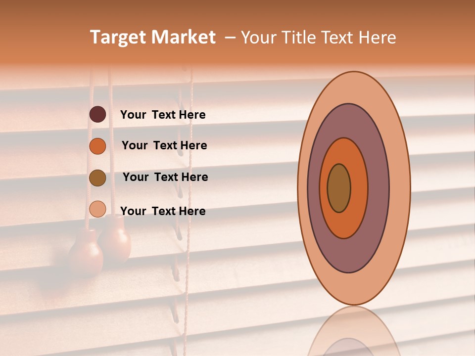 A Window With A Brown Blind And Two Brown Vases Hanging From It PowerPoint Template