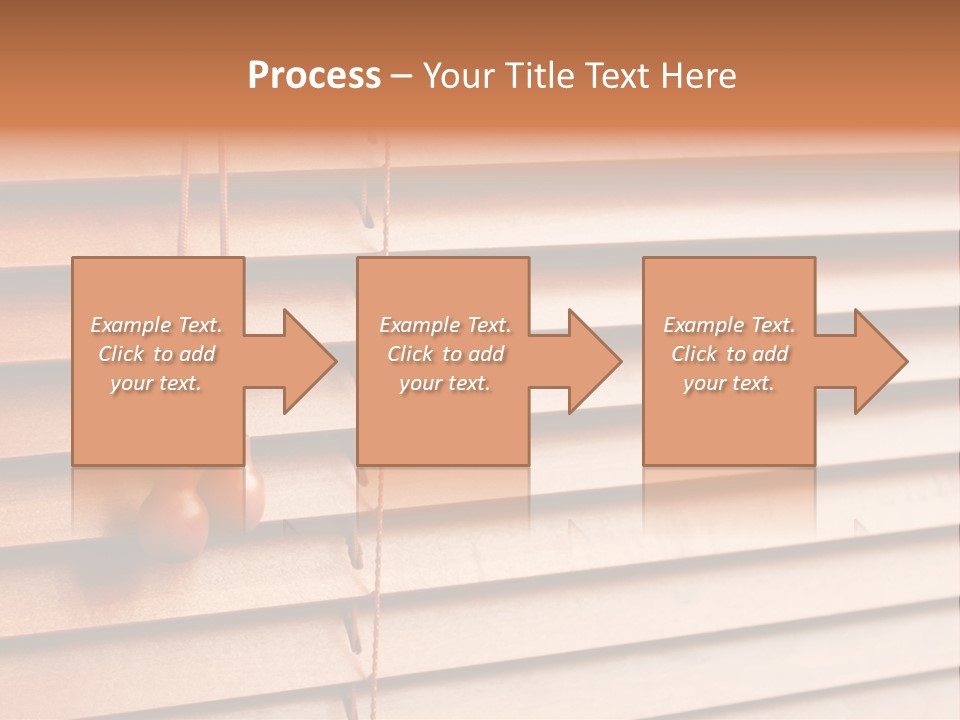 A Window With A Brown Blind And Two Brown Vases Hanging From It PowerPoint Template