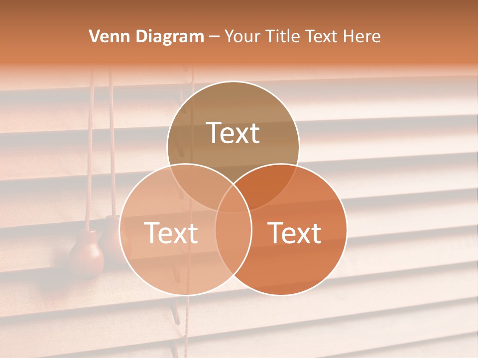 A Window With A Brown Blind And Two Brown Vases Hanging From It PowerPoint Template