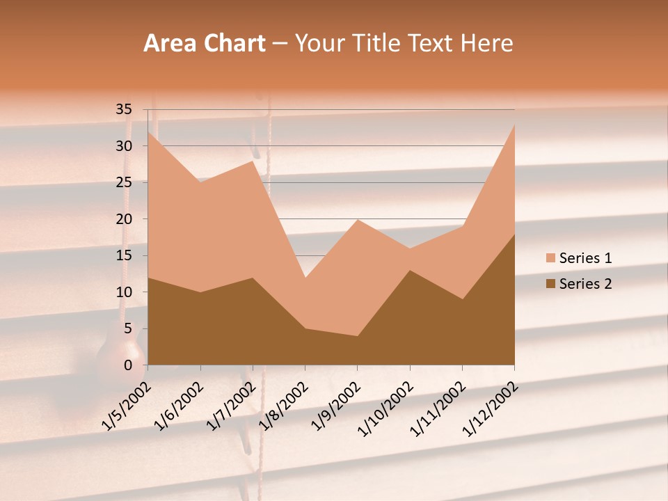A Window With A Brown Blind And Two Brown Vases Hanging From It PowerPoint Template