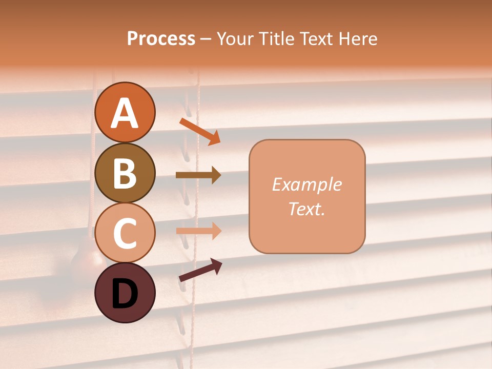 A Window With A Brown Blind And Two Brown Vases Hanging From It PowerPoint Template
