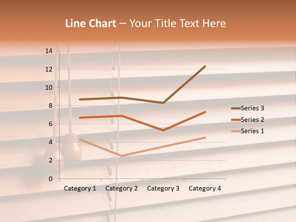 A Window With A Brown Blind And Two Brown Vases Hanging From It PowerPoint Template