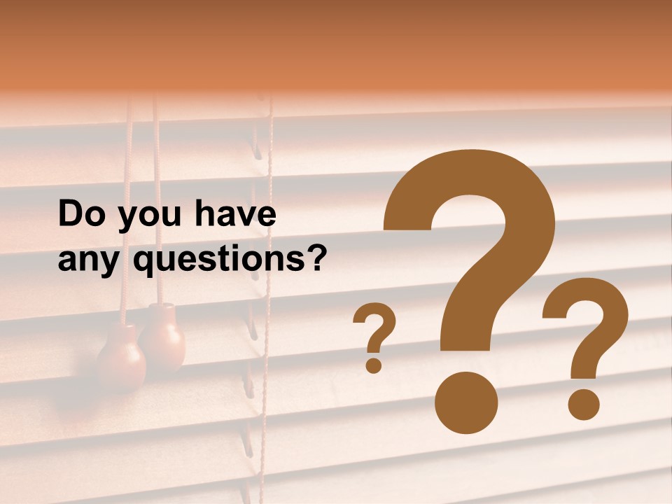 A Window With A Brown Blind And Two Brown Vases Hanging From It PowerPoint Template