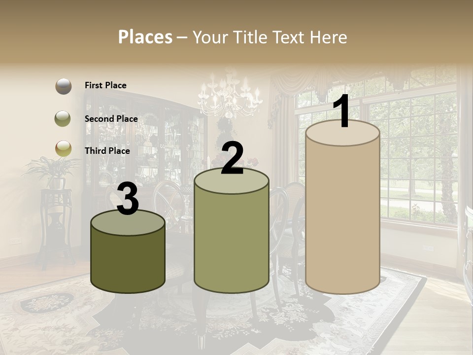 Chair Dwelling Suburbs PowerPoint Template