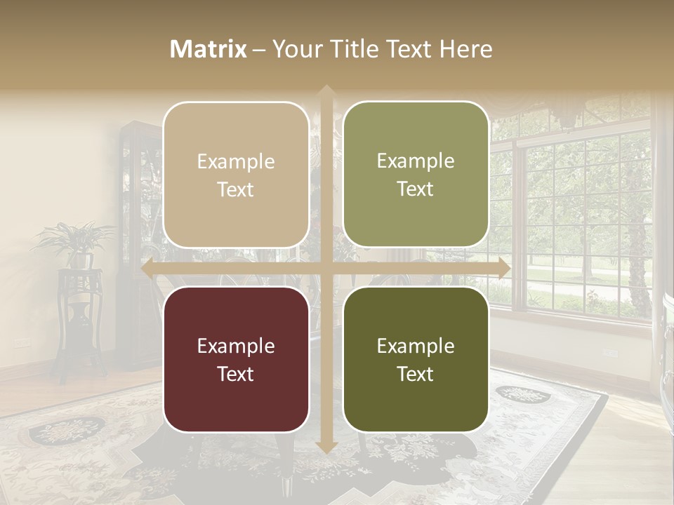 Chair Dwelling Suburbs PowerPoint Template