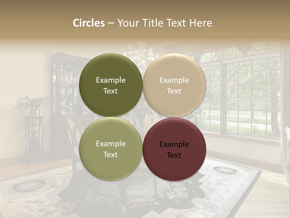 Chair Dwelling Suburbs PowerPoint Template