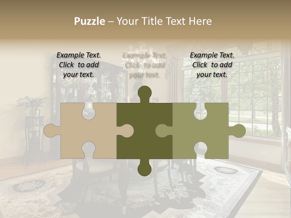 Chair Dwelling Suburbs PowerPoint Template