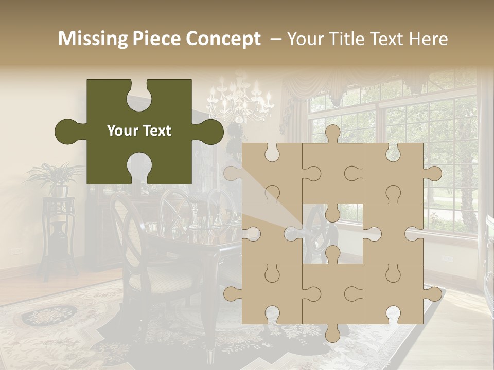 Chair Dwelling Suburbs PowerPoint Template