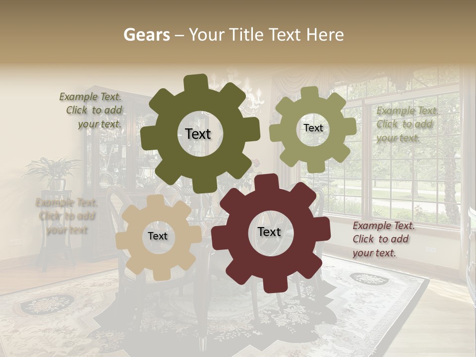Chair Dwelling Suburbs PowerPoint Template