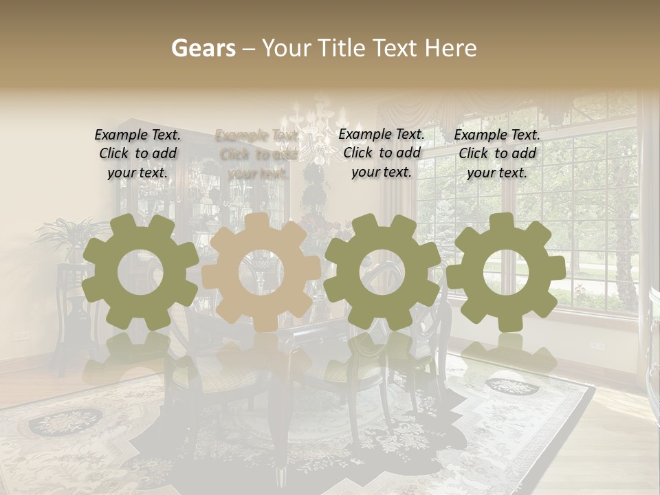 Chair Dwelling Suburbs PowerPoint Template