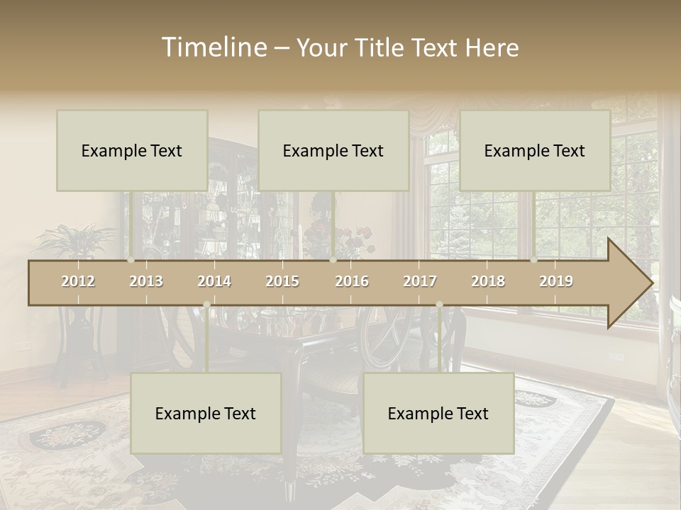 Chair Dwelling Suburbs PowerPoint Template
