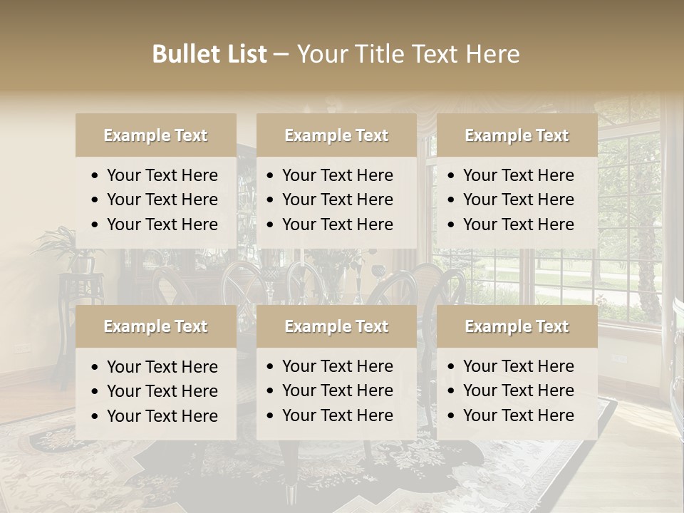 Chair Dwelling Suburbs PowerPoint Template