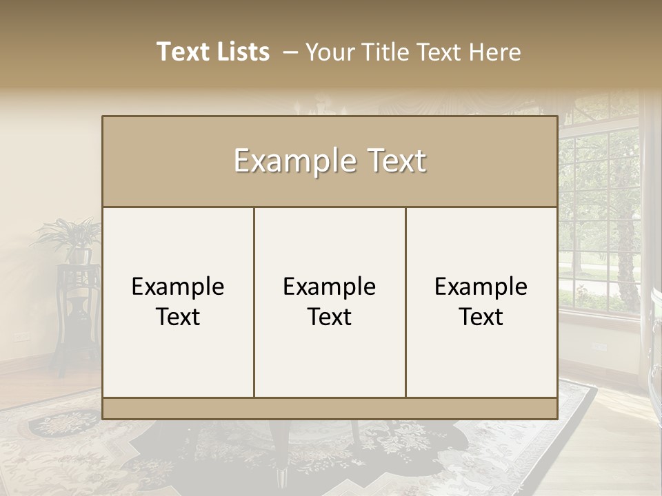 Chair Dwelling Suburbs PowerPoint Template