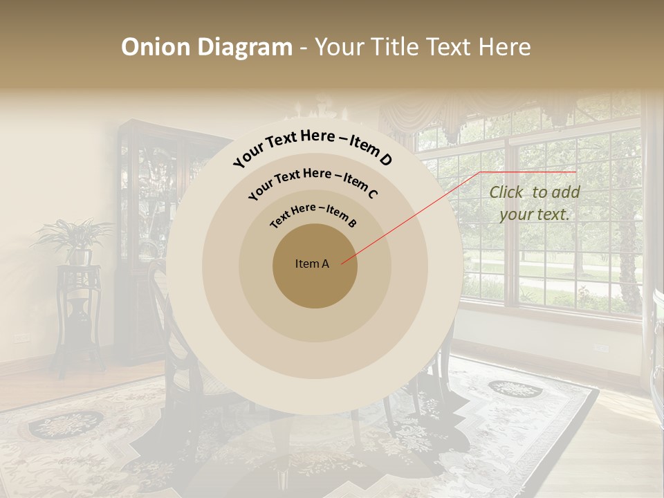 Chair Dwelling Suburbs PowerPoint Template