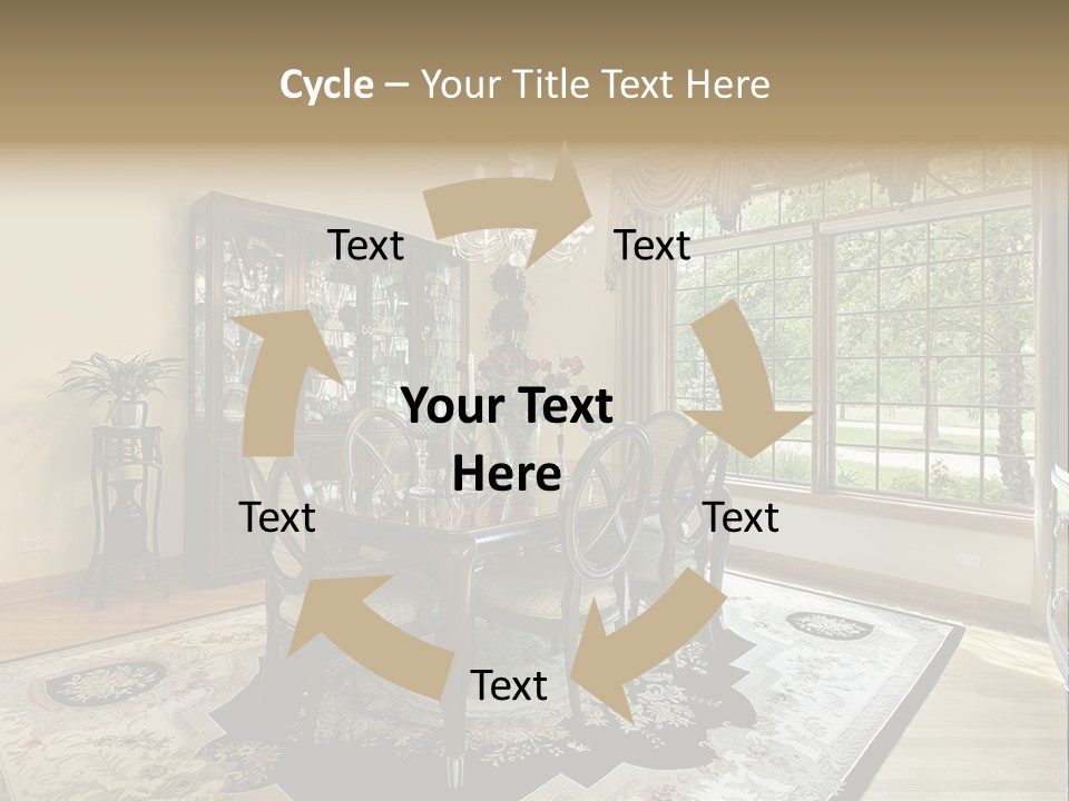 Chair Dwelling Suburbs PowerPoint Template
