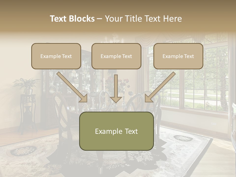 Chair Dwelling Suburbs PowerPoint Template