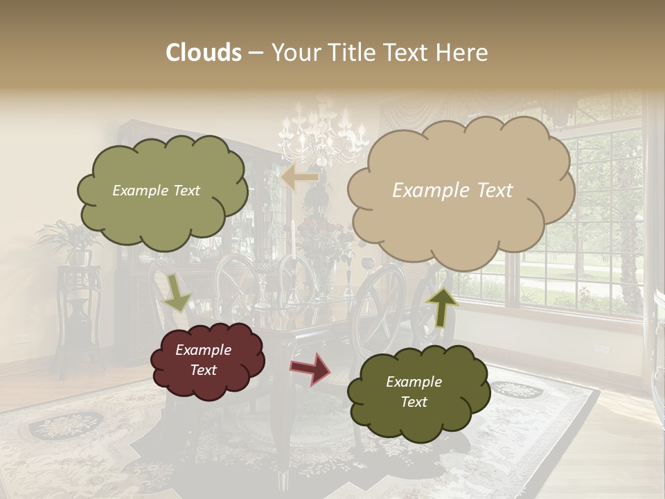 Chair Dwelling Suburbs PowerPoint Template