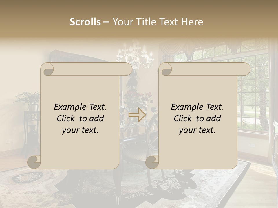 Chair Dwelling Suburbs PowerPoint Template