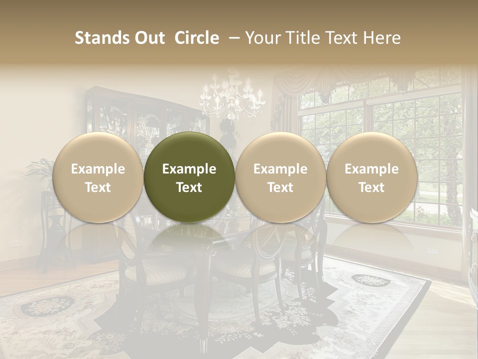 Chair Dwelling Suburbs PowerPoint Template