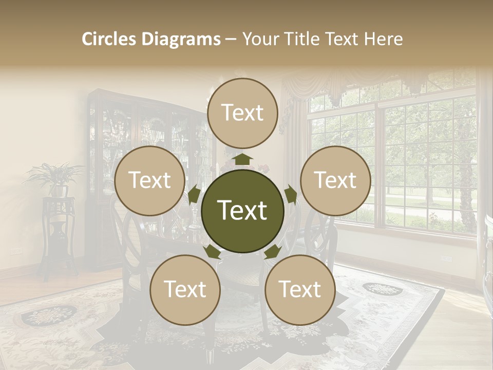 Chair Dwelling Suburbs PowerPoint Template