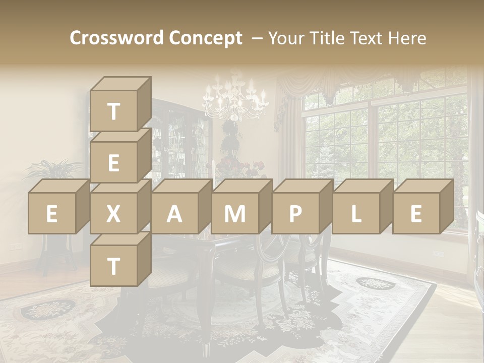 Chair Dwelling Suburbs PowerPoint Template