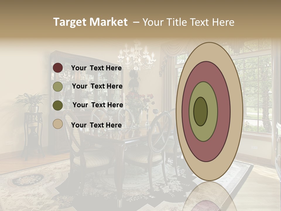 Chair Dwelling Suburbs PowerPoint Template