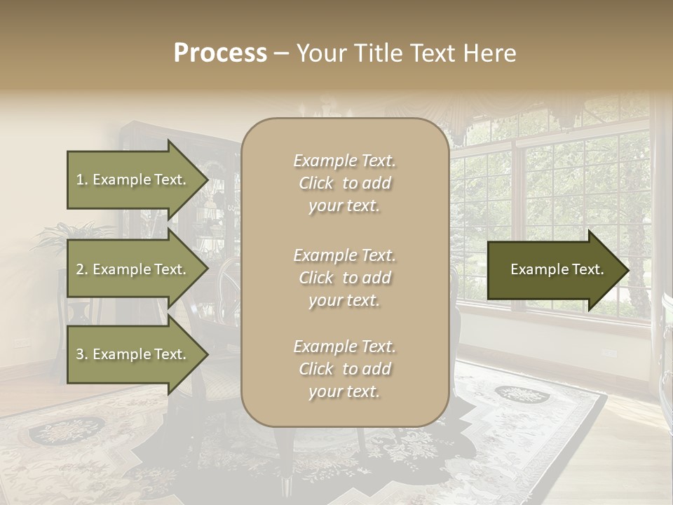 Chair Dwelling Suburbs PowerPoint Template