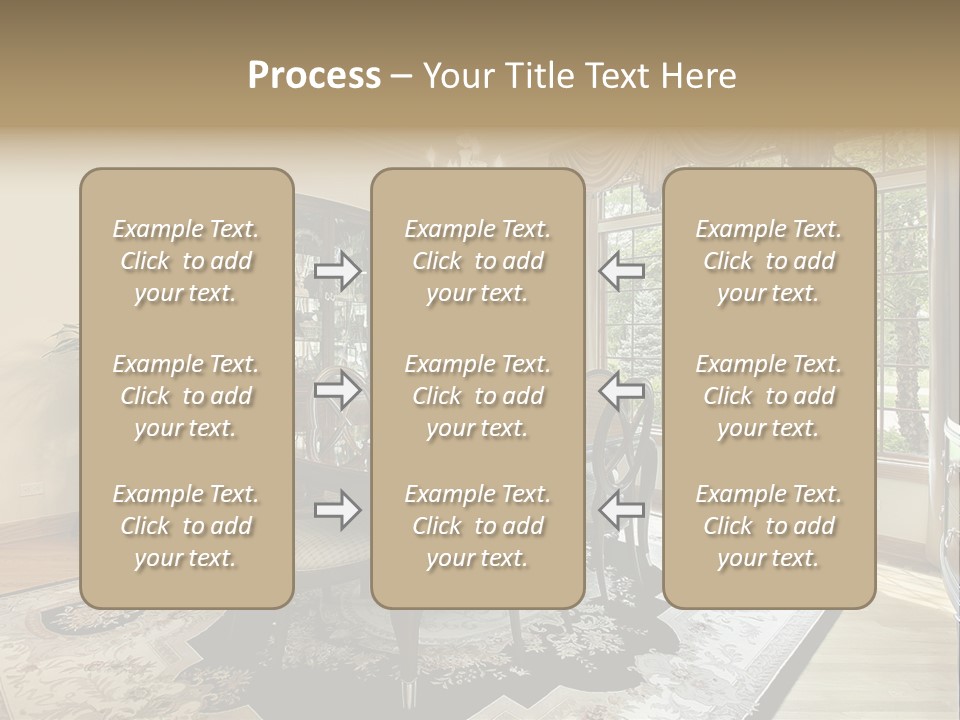 Chair Dwelling Suburbs PowerPoint Template