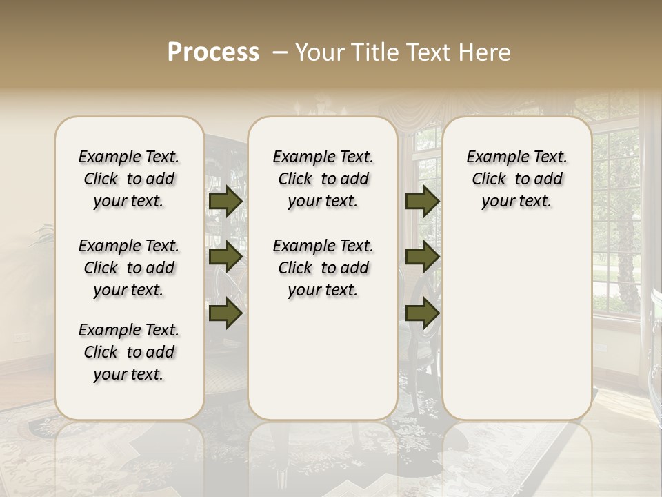 Chair Dwelling Suburbs PowerPoint Template