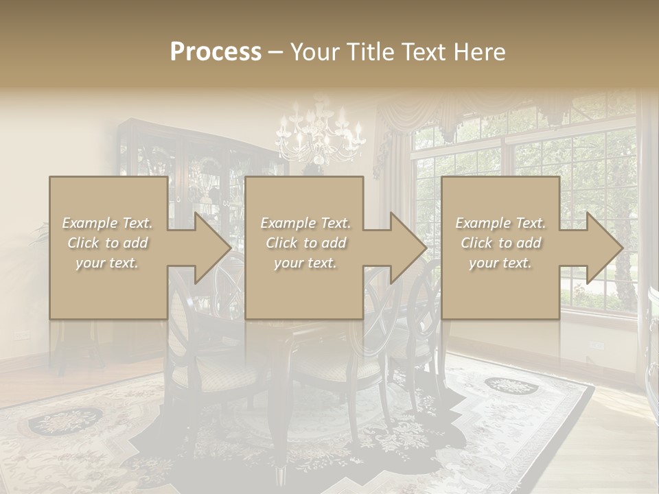 Chair Dwelling Suburbs PowerPoint Template