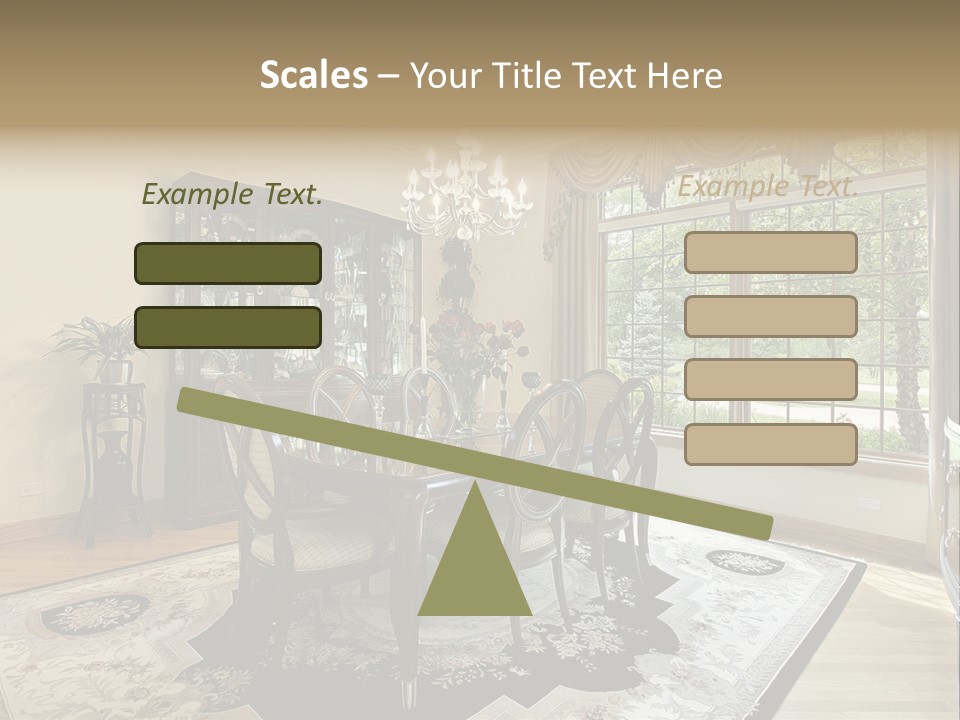 Chair Dwelling Suburbs PowerPoint Template