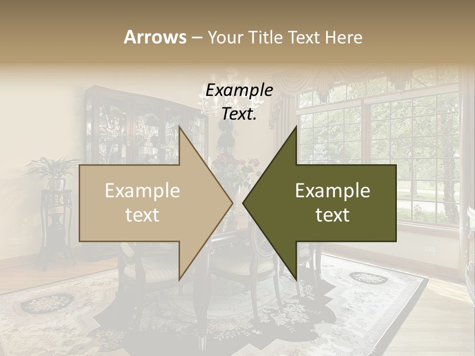 Chair Dwelling Suburbs PowerPoint Template