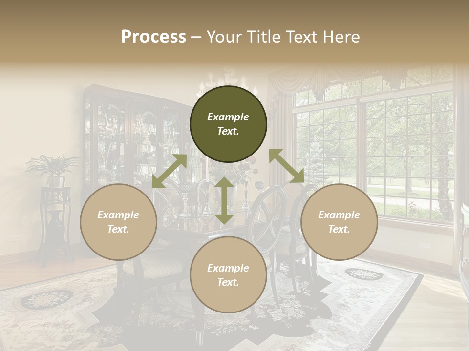 Chair Dwelling Suburbs PowerPoint Template