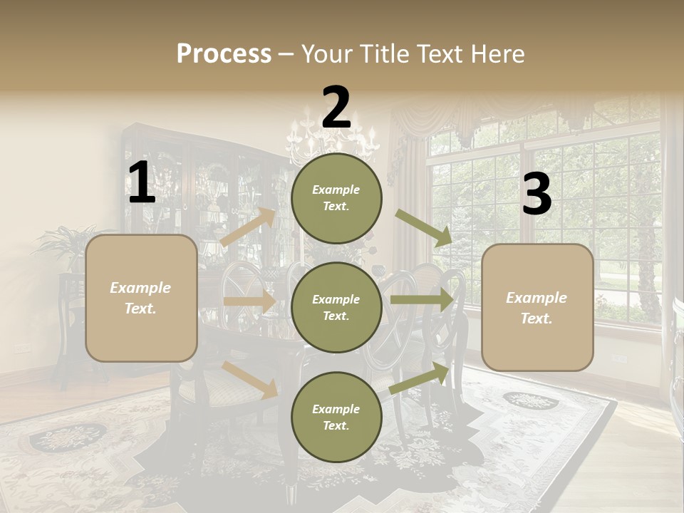 Chair Dwelling Suburbs PowerPoint Template