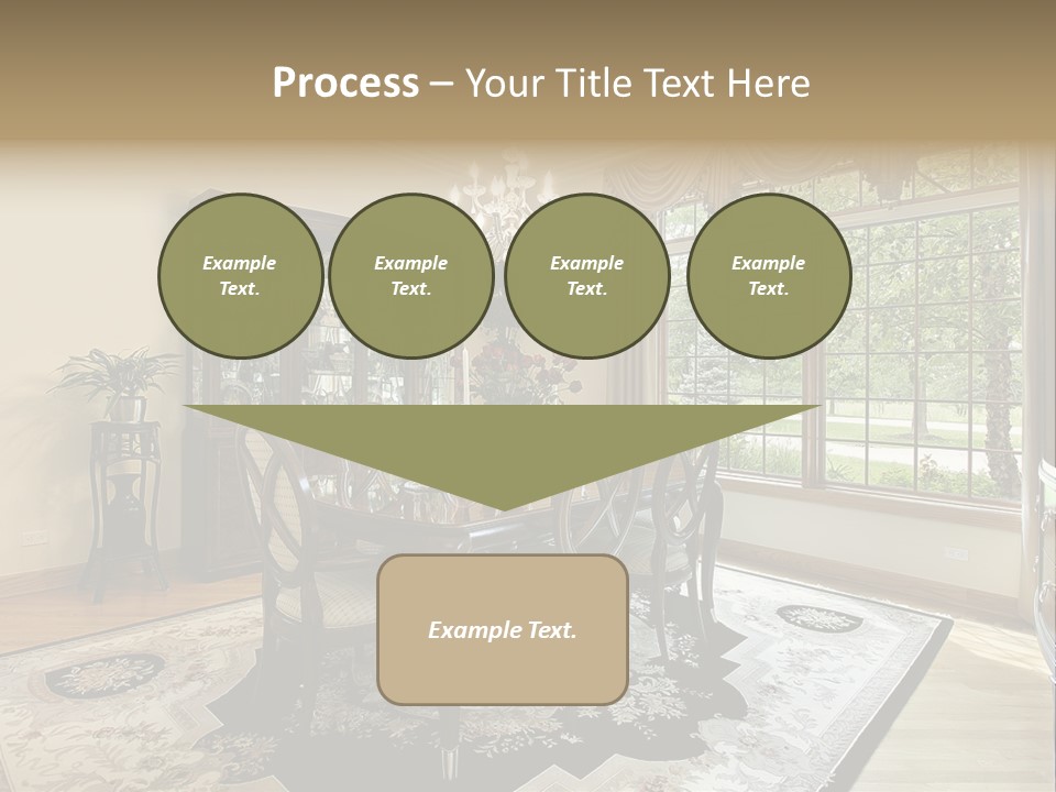 Chair Dwelling Suburbs PowerPoint Template