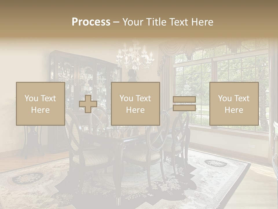 Chair Dwelling Suburbs PowerPoint Template